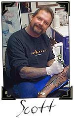 Scott Friedrich, tattoo artist at Absolute Tattooing